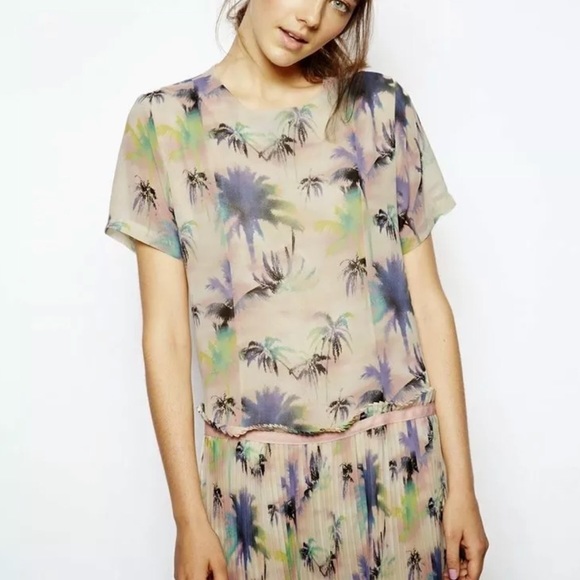 Sister Jane dress mini short palm tree par… - Picture 1 of 7